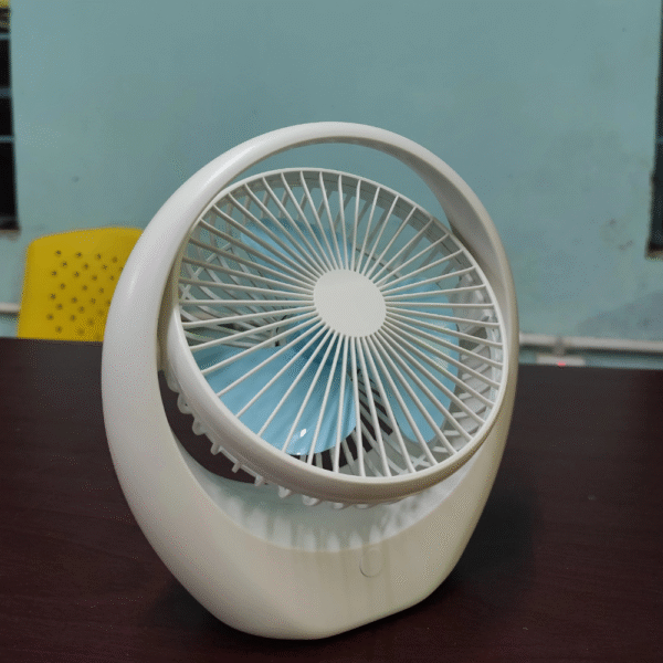 Premium Rechargeable Portable Fan – 3 Speed & 1 Year Service Warranty - Image 4