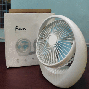 Premium Rechargeable Portable Fan – 3 Speed & 1 Year Service Warranty